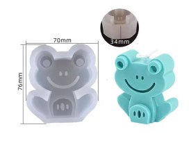 Molde silicona ranita sonriendo 